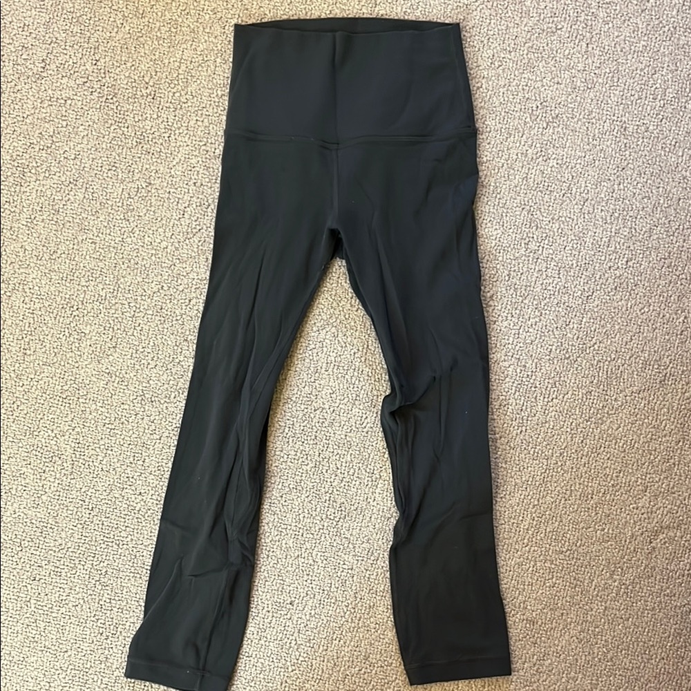 Lululemon High-Waisted Gray 23” Align Leggings - Picture 3 of 4